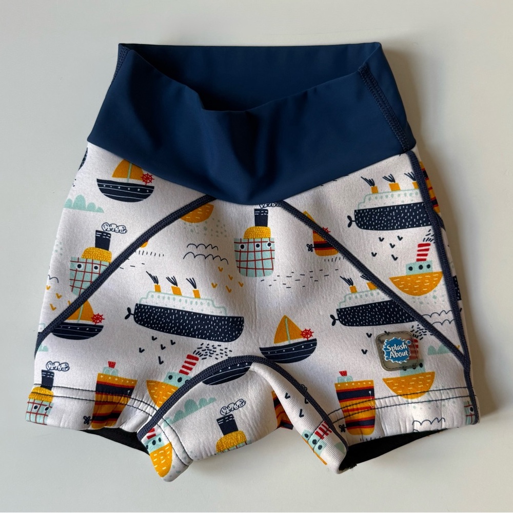 Splash About Boys Splash Jammers Neoprene Swim Shorts, Tug Boats - Size 3-4Y - Picture 7 of 16
